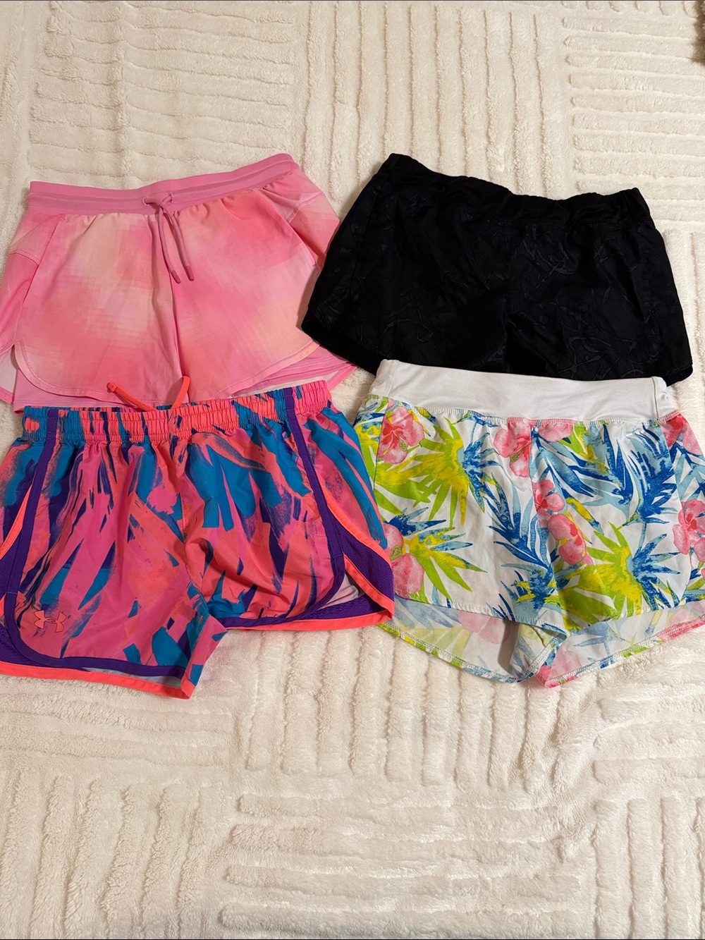 4 Pairs Girl’s Athletic Shorts 10/12 (L)